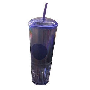 Starbucks 2022 Siren Logo Purple Kaleidoscope Venti Tumbler 24oz W Straw NEW